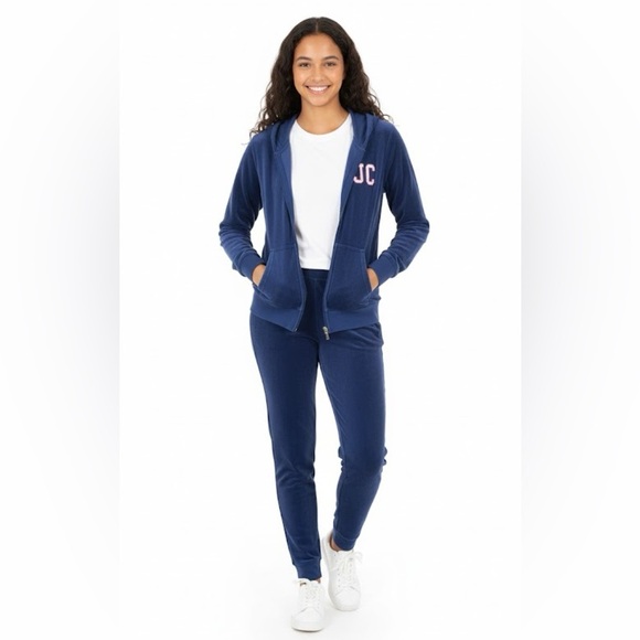 Juicy Couture Dark Blue Zip-Up Hoodie - Picture 2 of 6